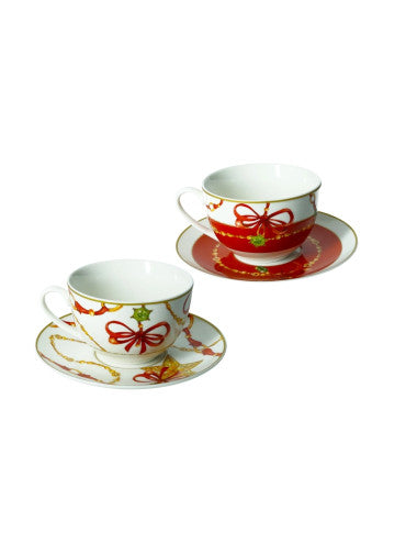 TAZZA THE' GIOCO DI LUCI SET 2 PZ NEW BONE CHINA (8029722896946)