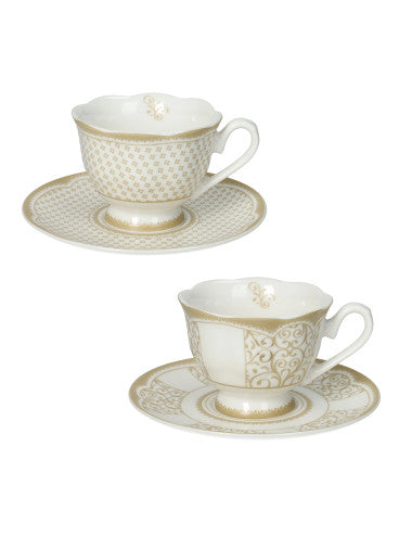 TAZZINA CAFFE GOLDEN EYE SET 2 PZ NEW BONE CHINA (8029722512013)
