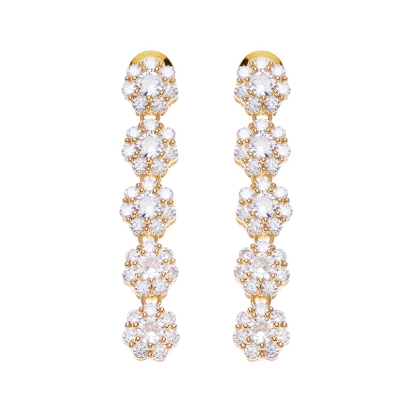 501089O - Orecchini dorati con cubic zirconia