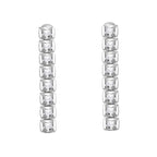 501164O-2 - Orecchini rodiati con cubic zirconia