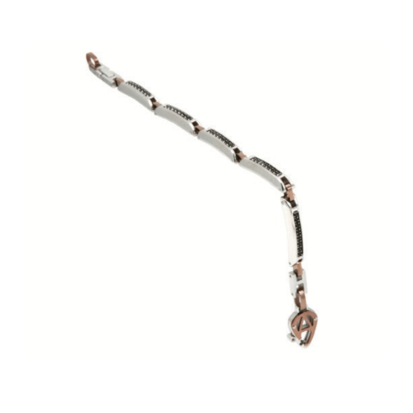 Trapezio Trapezio Bracciale Argento Coffee Sto St
