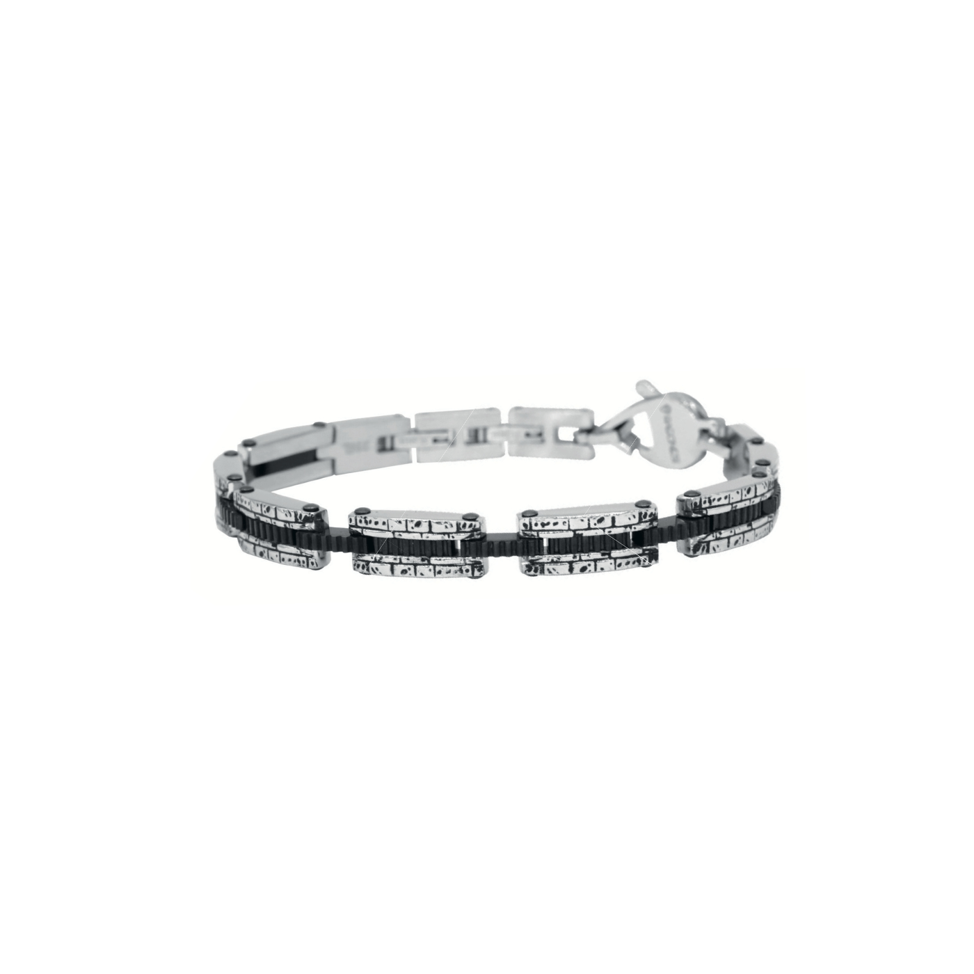 Leon Leo'n Bracciale Acciaio Argento