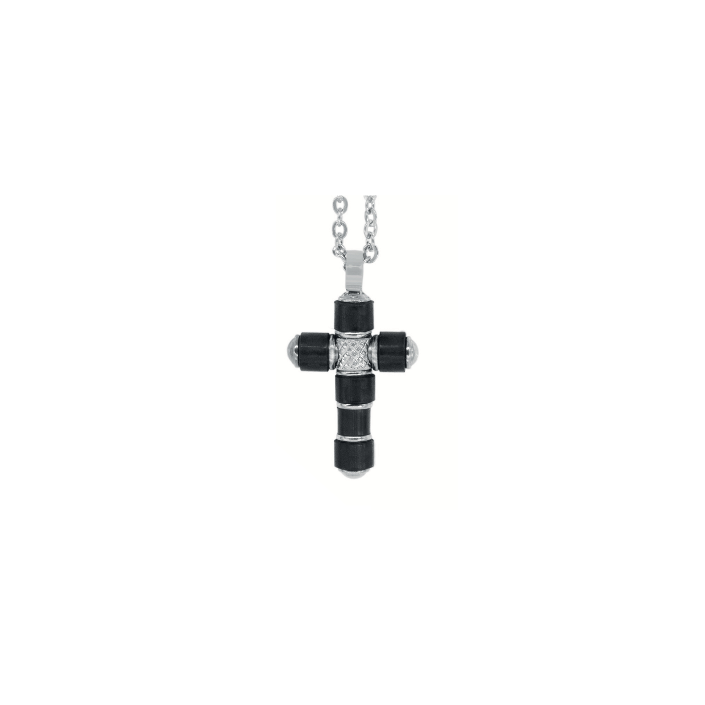 Maiorca Maiorca Croce Argento Nero St CR2801