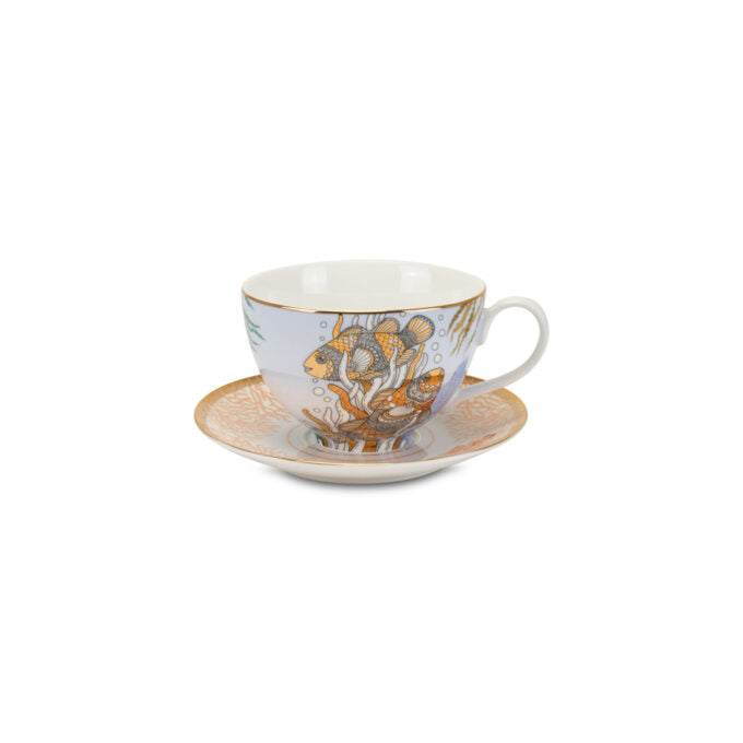 TAZZA COLAZIONE C/P PESCI D18459