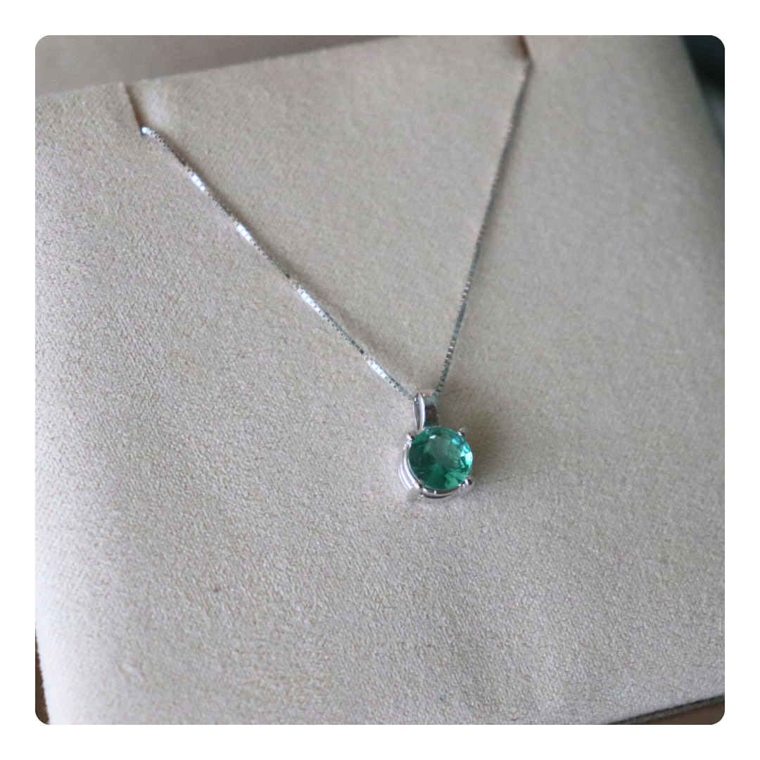 Collana in Oro 18kt con Smeraldo | Giovanni Pace Jewels