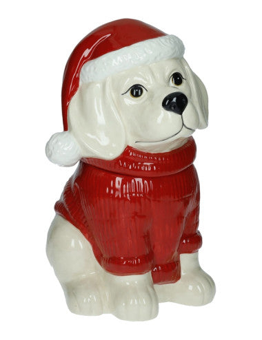 BARATTOLO CANE C/CAPPELLO NATALE DOLOMITE (8029722847184)