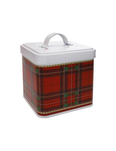 BARATTOLO QUADRO CHRISTMAS TARTAN METAL (8029722899329)