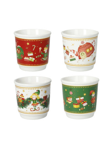 BICCHIERINO ELFOMAGIA SET 4 PZ NEW BONE CHINA (8029722845739)
