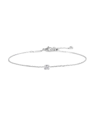 Bracciale catena cutting cross zircone 4,25mm centrale