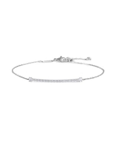 Bracciale catena cutting cross zirconi centrali