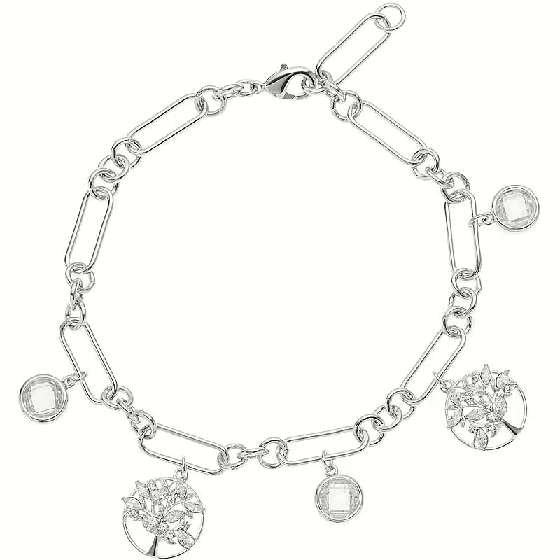 501107B - Bracciale rodiato con cubic zirconia