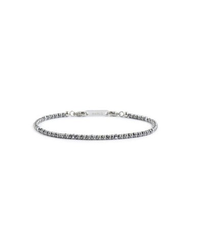 Bracciale ematite sfaccettata e liscia