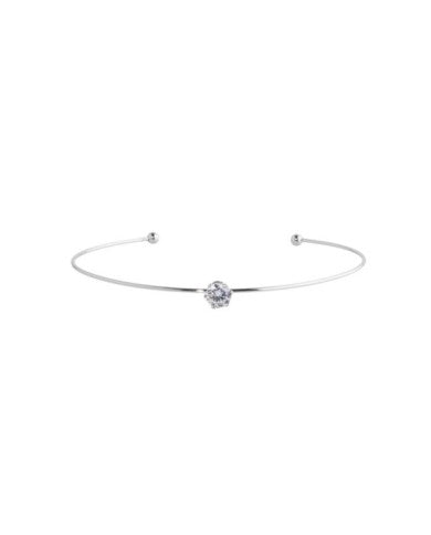 Bracciale rigido con solitario