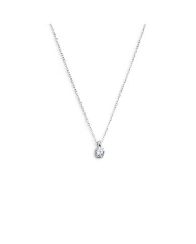 Collana catena cutting cross zircone centrale 4,25mm