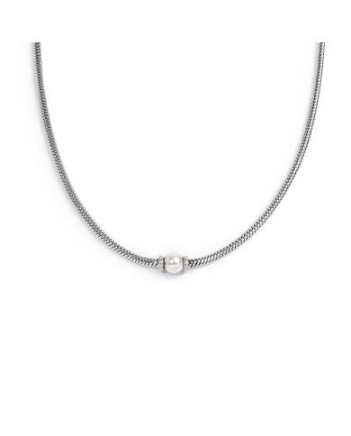 Collana catena snake con sfera centrale