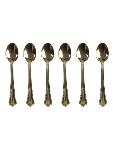 CUCCHIAINO MOKA IMPERIAL GOLDSET 6 PZ INOX (8029722510064)