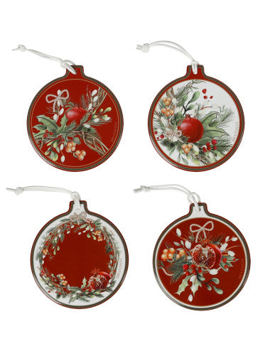 DECORATION CAROL SET 4 PZ CERAM/SUGHERO (8029722899688)