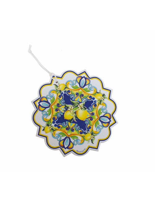DECORATION CITRUS CERAMICA/SUGHERO BIANCO
