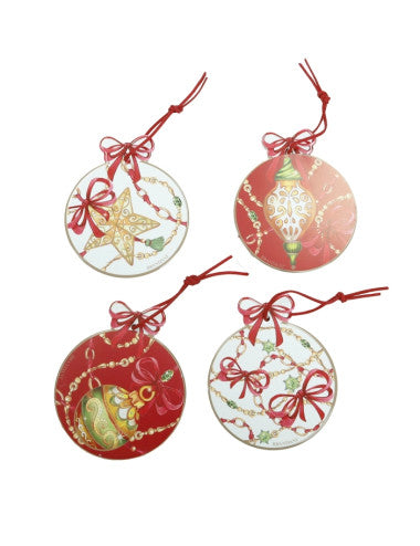 DECORATION GIOCO DI LUCI SET 4 PZ CERAM/SUGHERO (8029722897004)