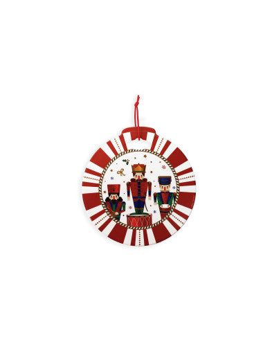 DECORATION LO SCHIACCIANOCI CERAMICA/SUGHERO (bordo rosso) (8029722841915)