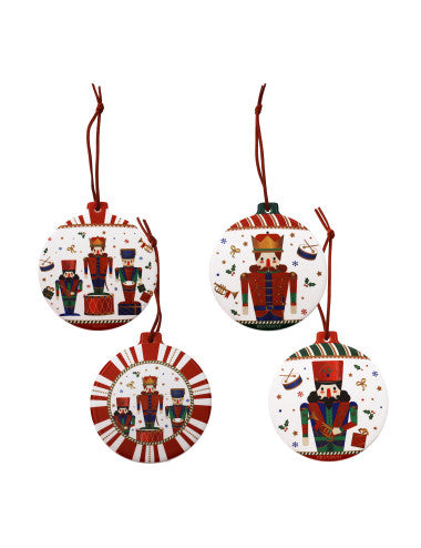 DECORATION LO SCHIACCIANOCI PALLINA SET 4 PZ CERAMICA/SUGHER (8029722841939)