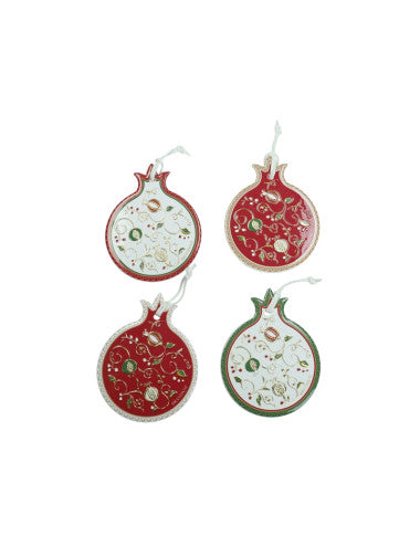 DECORATION TEMPO DI FESTA SET 4 PZ CERAM/SUGHERO (8029722827735)