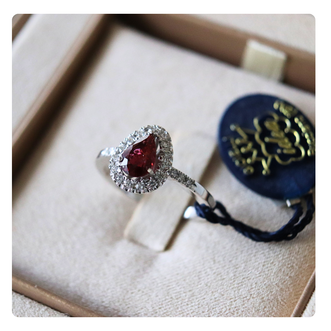 Anello in Oro 18kt con Rubino e Diamanti | Giovanni Pace Jewels