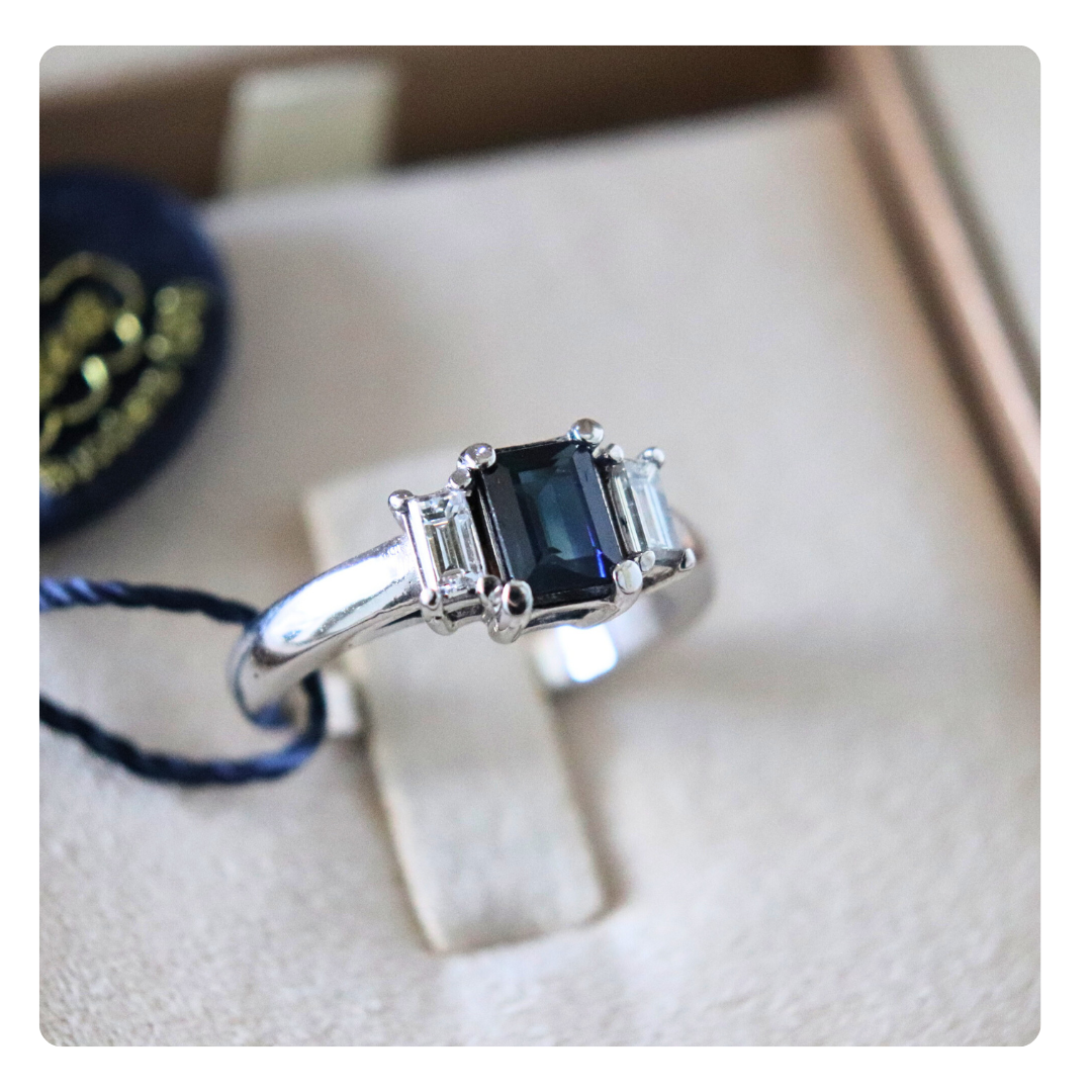 Anello in Oro 18kt con Zaffiro e Diamanti | Giovanni Pace Jewels