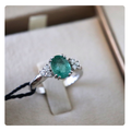 Anello in Oro 18kt con Smeraldo e Diamante | Giovanni Pace Jewels