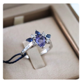 Anello in Oro 18kt con Tormalina, Zaffiri e Diamante | Giovanni Pace Jewels