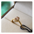 Anello in Oro 18kt con Morganite e Diamante | Giovanni Pace Jewels