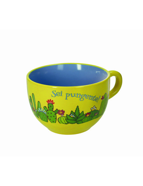 JUMBO TAZZA CACTUS STONEWARE
