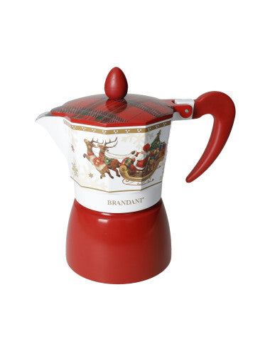 LA CAFFETTIERA CHRISTMAS TARTAN 3 TAZZE ALLUMINIO (8029722899138)