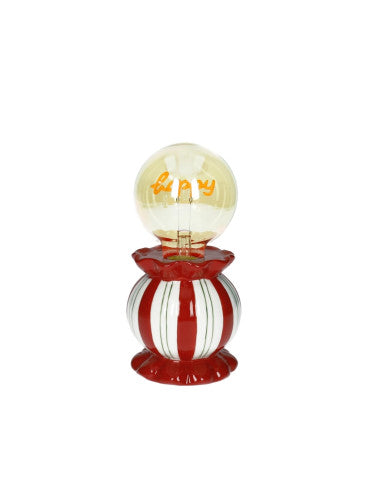 LAMPADA HAPPY ROSSO DOLOMITE/VETRO (8029722846927)