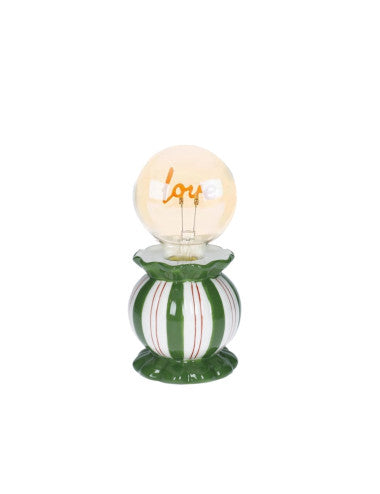 LAMPADA LOVE VERDE DOLOMITE/VETRO (8029722846910)