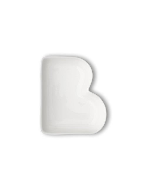 LETTERA B PORCELLANA