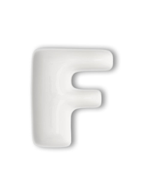 LETTERA F PORCELLANA