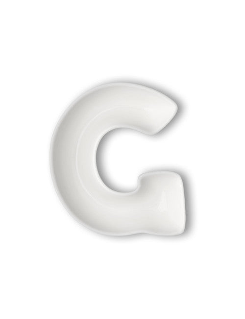LETTERA G PORCELLANA