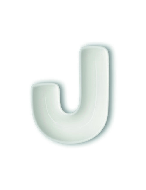 LETTERA J PORCELLANA