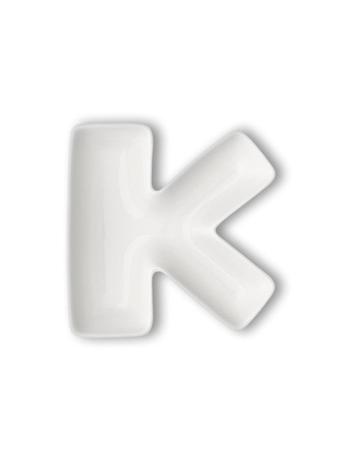 LETTERA K PORCELLANA