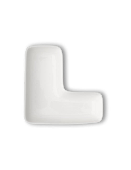 LETTERA L PORCELLANA