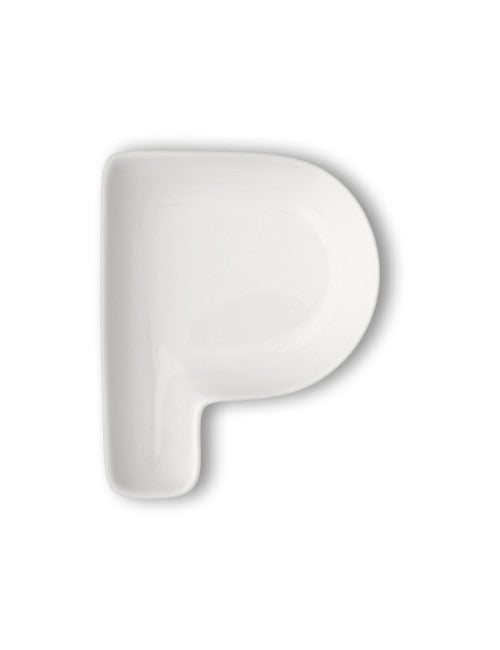 LETTERA P PORCELLANA