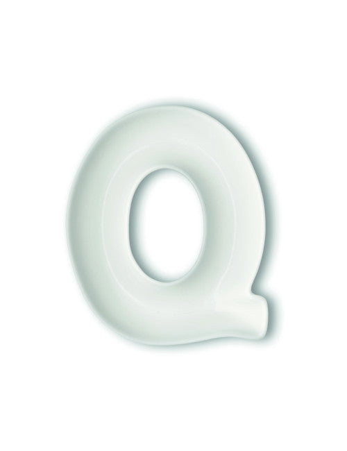 LETTERA Q PORCELLANA