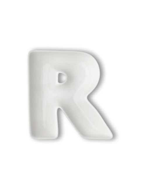 LETTERA R PORCELLANA