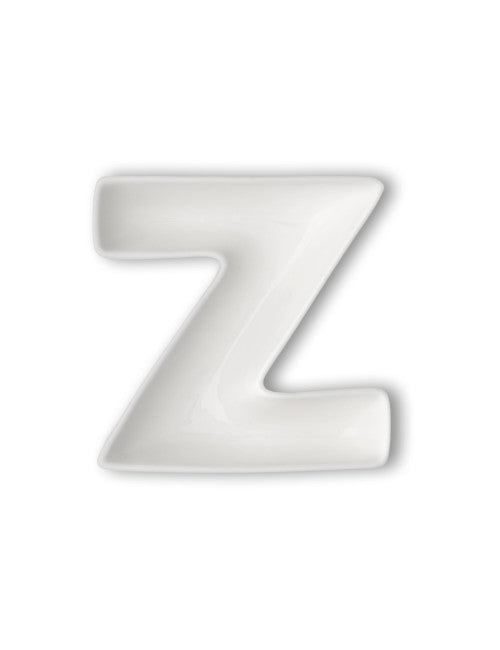 LETTERA Z PORCELLANA