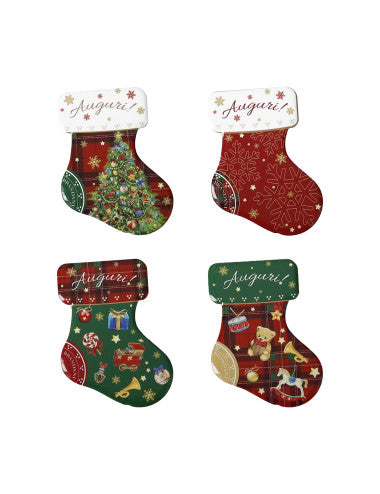 MAGNETI CHRISTMAS CALZA SET 4 PZ CERAMICA (8029722899404)
