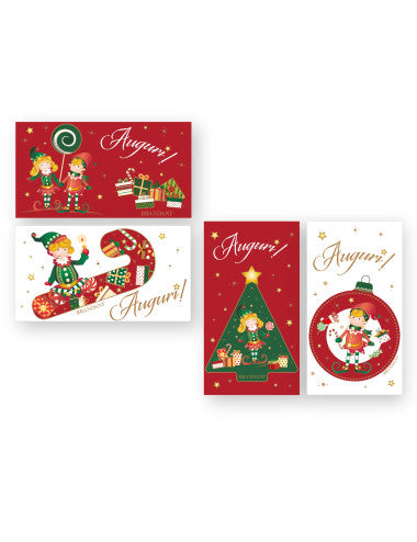 MAGNETI ELFOMAGIA AUGURI SET 4 PZ CERAMICA (8029722845821)