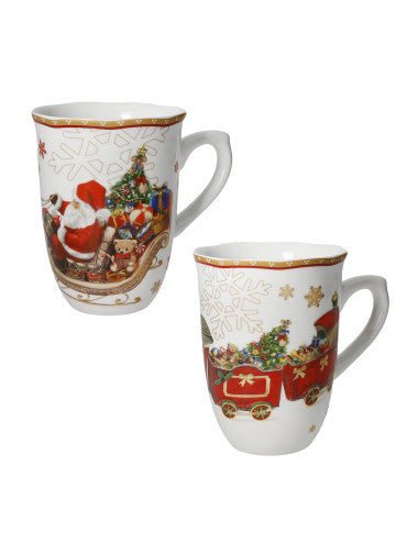 MUG CHRISTMAS SET 2 PZ PORCELLANA (8029722899039)