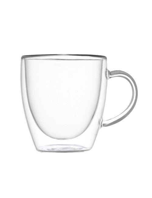 MUG DOUBLE WALL GLASS SET 2 PZ VETRO
