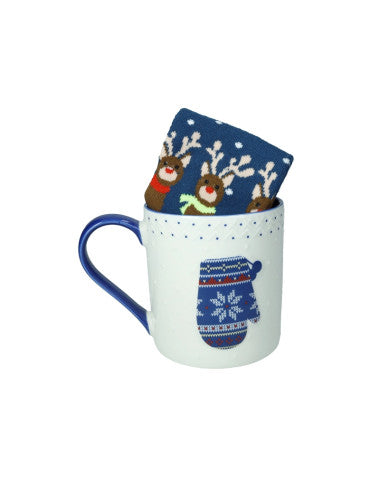 MUG GUANTO NEW BONE CHINA CON CALZINI COTONE (8029722830230)